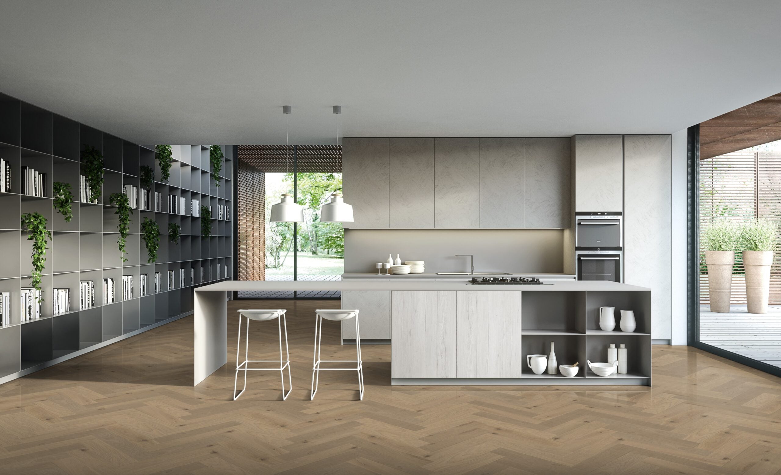 Duchateau Herringbone Terra - SAVANNA (5/8 x 5")