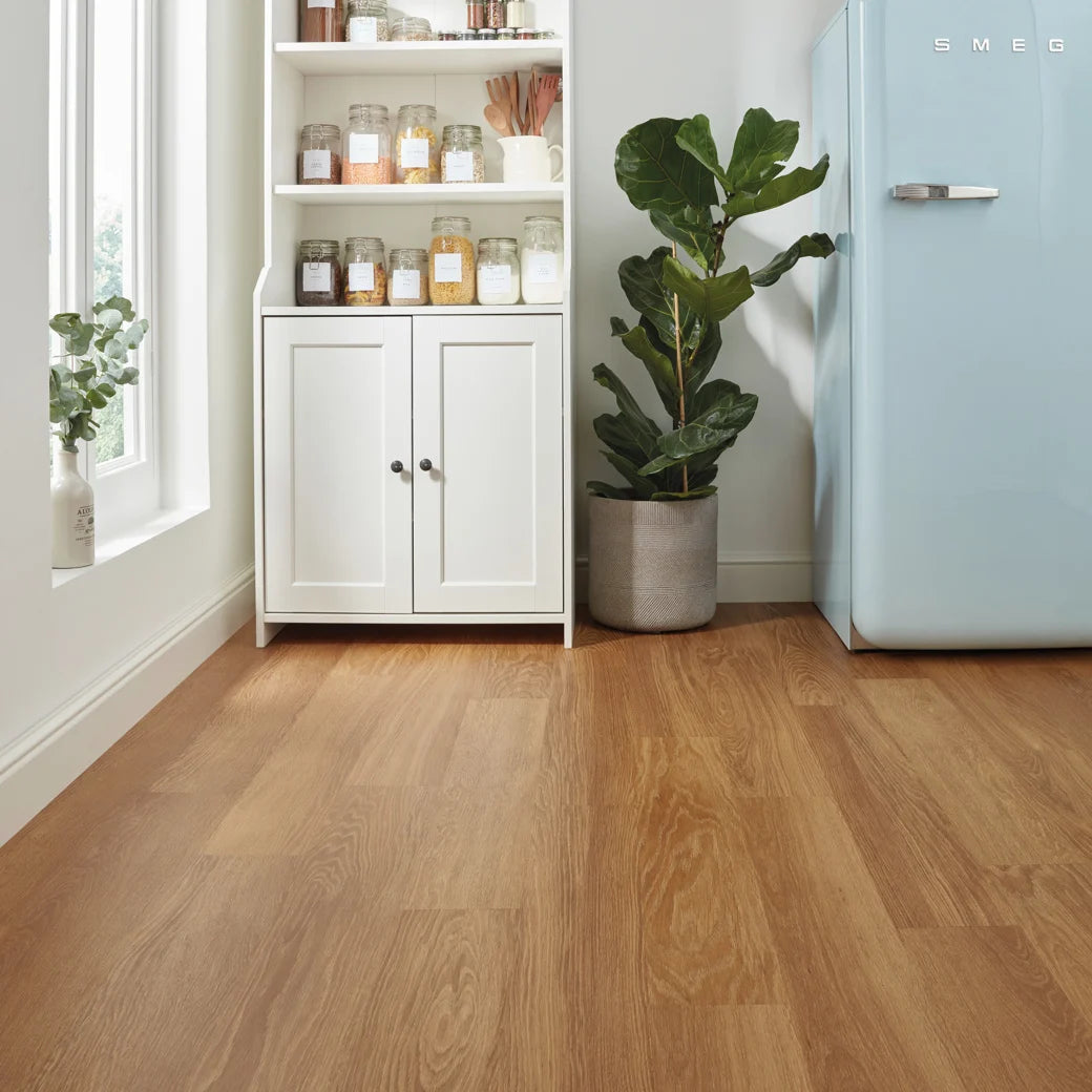 Karndean Knight Tile Gluedown - 6" x 36" Honey Limed Oak KP155