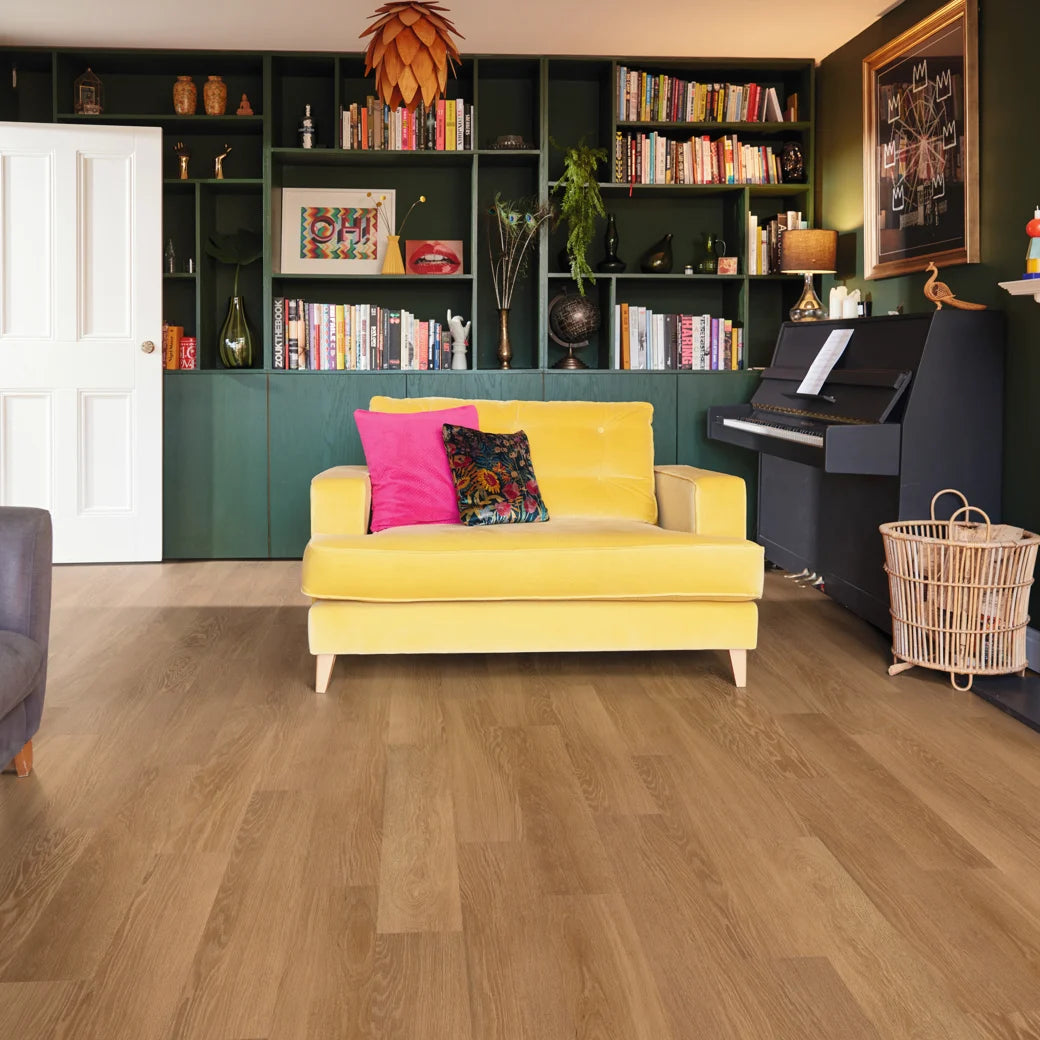 Karndean Knight Tile Gluedown - 6" x 36" Honey Limed Oak KP155