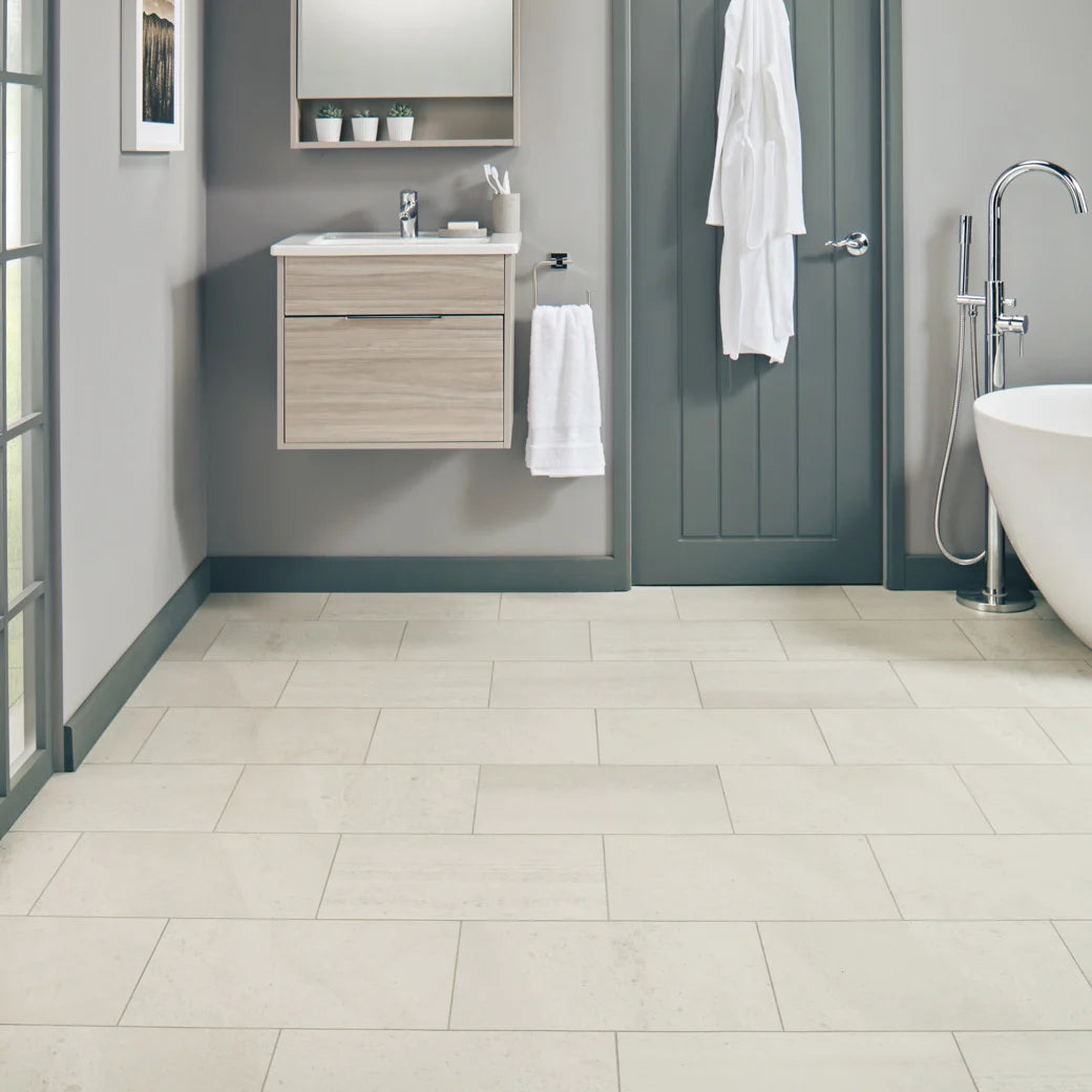 Karndean Knight Tile Gluedown - 12" x 18" Honed Oyster Slate ST17