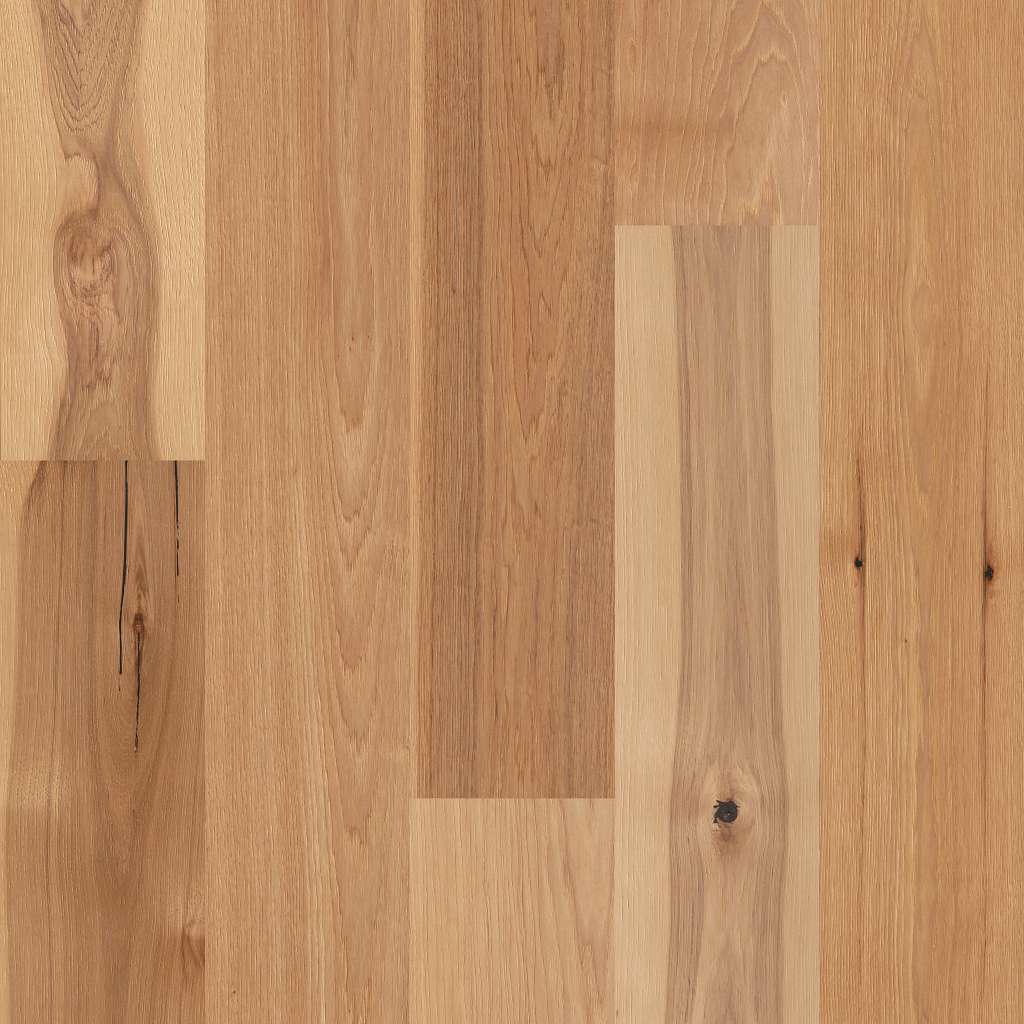 The Castlewood collection has an abundance of the natural charm that makes hardwood floors so desirable. Creating its stunning character are stylish 7 1/2" widths, extremely handsome linear graining, and sawn face veneers that closely resemble solid hardwood. 