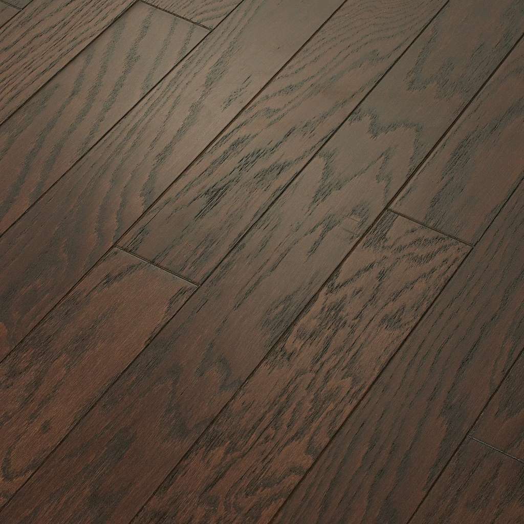 Classic hardwood flooring in both traditional and modern colors. This oak hardwood floor showcases the charm and natural beauty of hardwood, accentuated with a wide range of character. Offered in 3 1/4" and 5" widths.