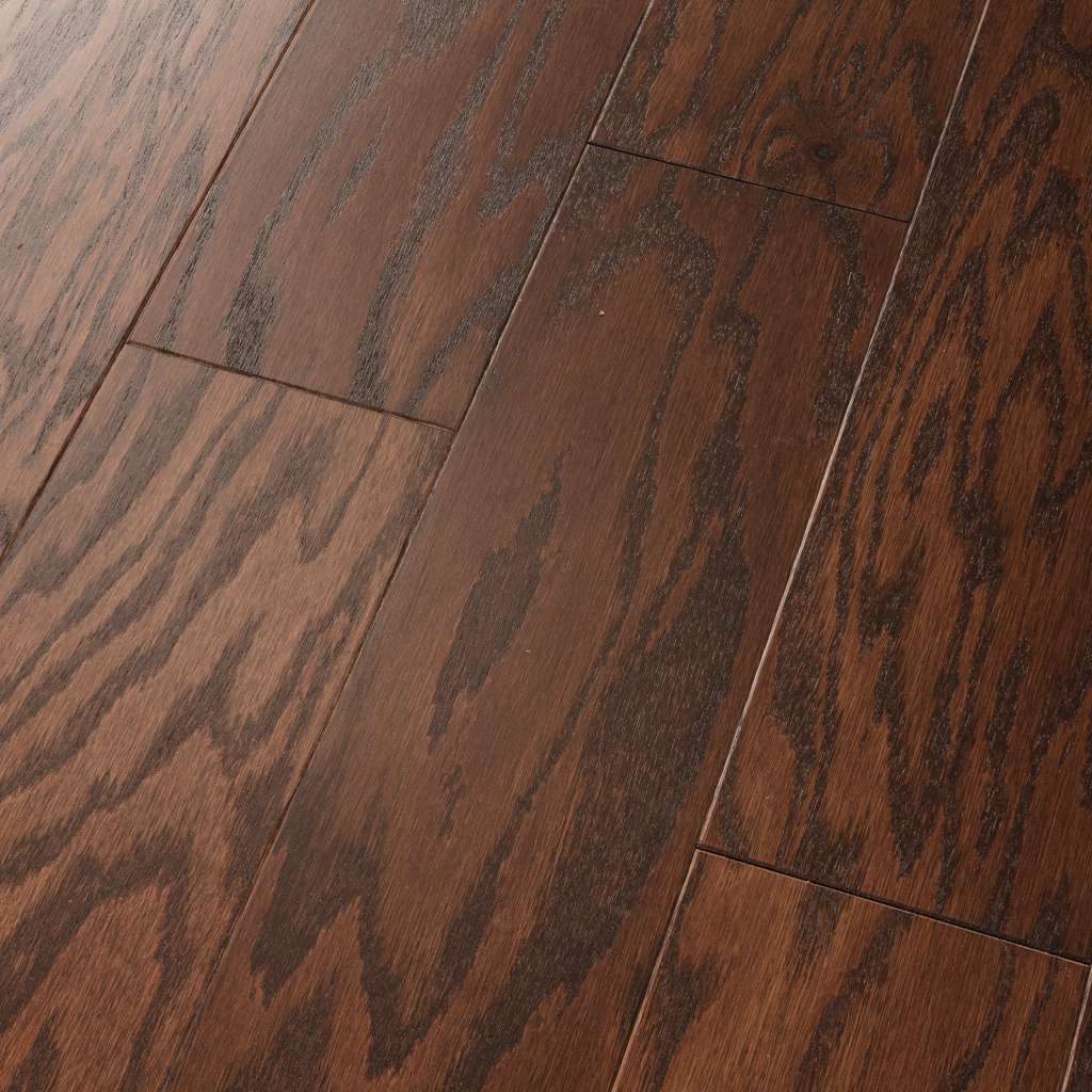 Timeless Oak 5" by Shaw Floors features red oak hardwood at its finest. With distinctive graining, these planks are sure to make a bold statement on the floor.