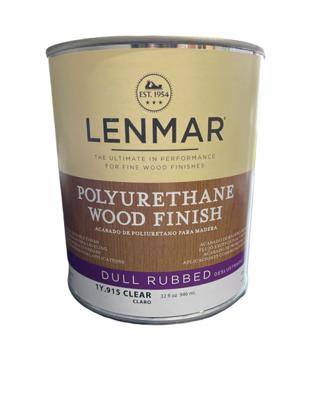 Lenmar Polyurethane Dull Rubbed Oil-Based Wood Floor Finish - Quart