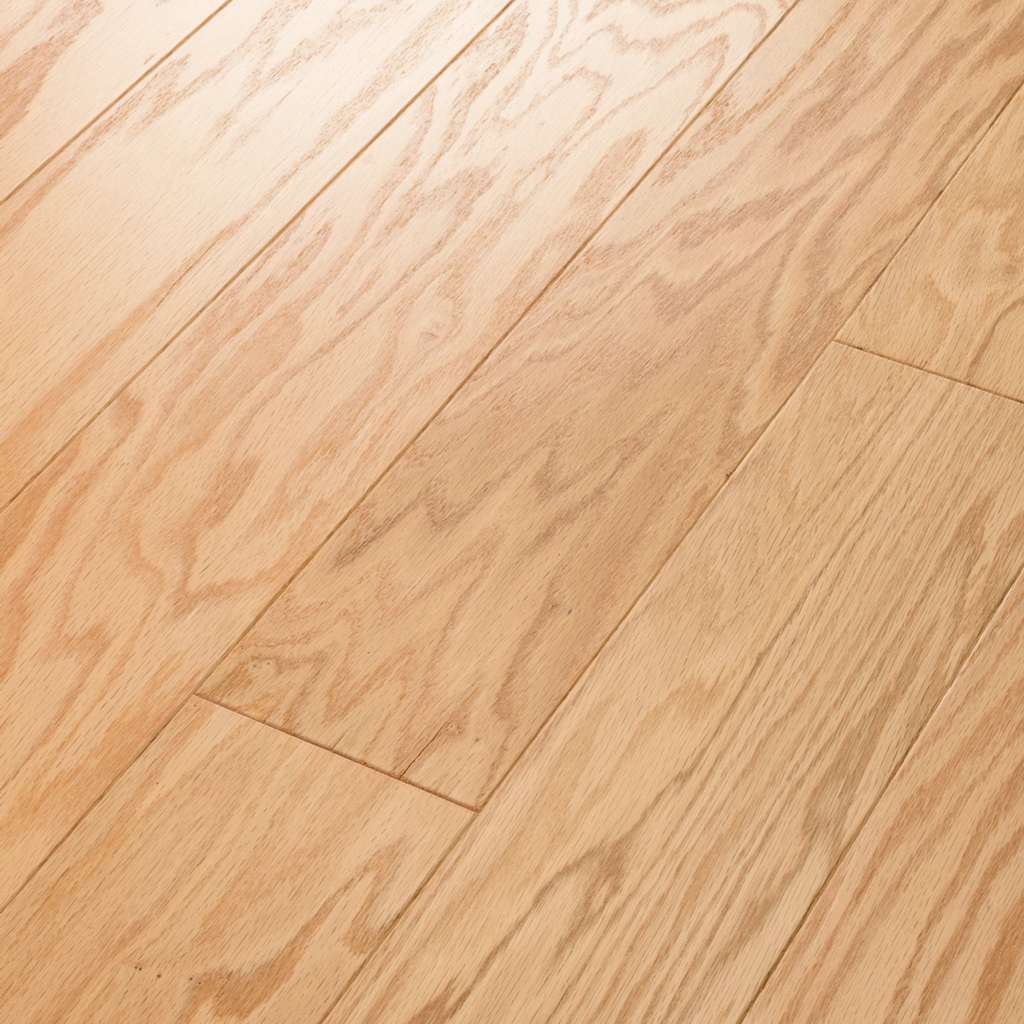 Timeless Oak 5" by Shaw Floors features red oak hardwood at its finest. With distinctive graining, these planks are sure to make a bold statement on the floor.