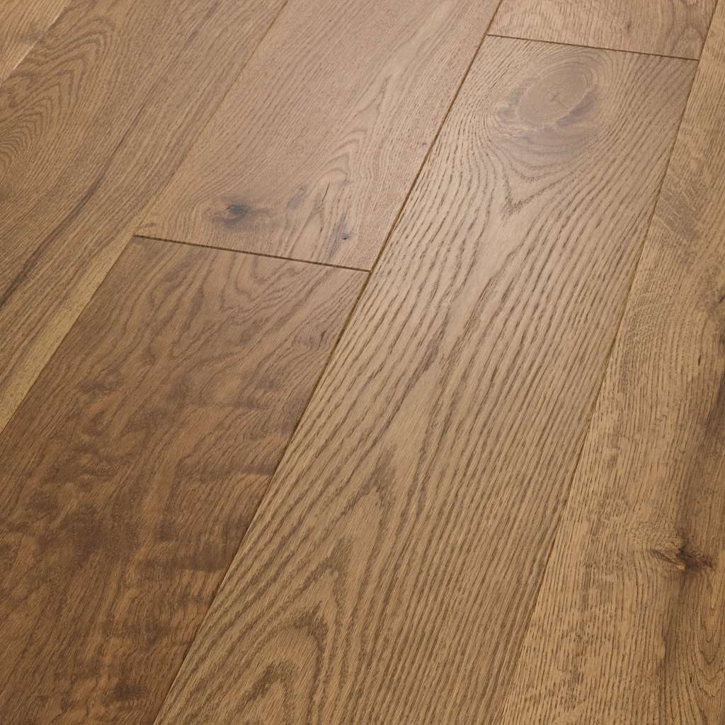 Light, natural tones and visible knots and splits create an unrefined look that illustrates the beauty of wood’s imperfection.