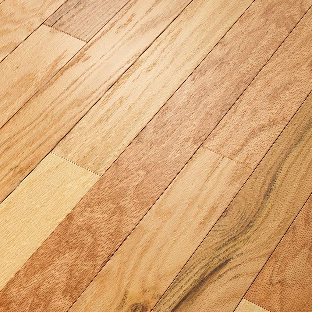 Classic hardwood flooring in both traditional and modern colors. This oak hardwood floor showcases the charm and natural beauty of hardwood, accentuated with a wide range of character. Offered in 3 1/4" and 5" widths.